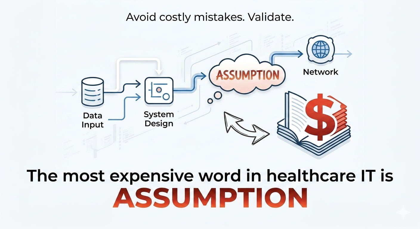 The Most Expensive Word in Healthcare IT is Assumption
